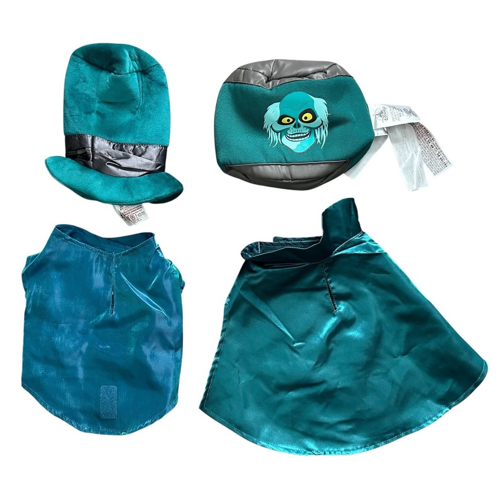Disney Tails Pet Collection‎ Haunted Mansion Hatbox Ghost Pet Costume & Toy XS